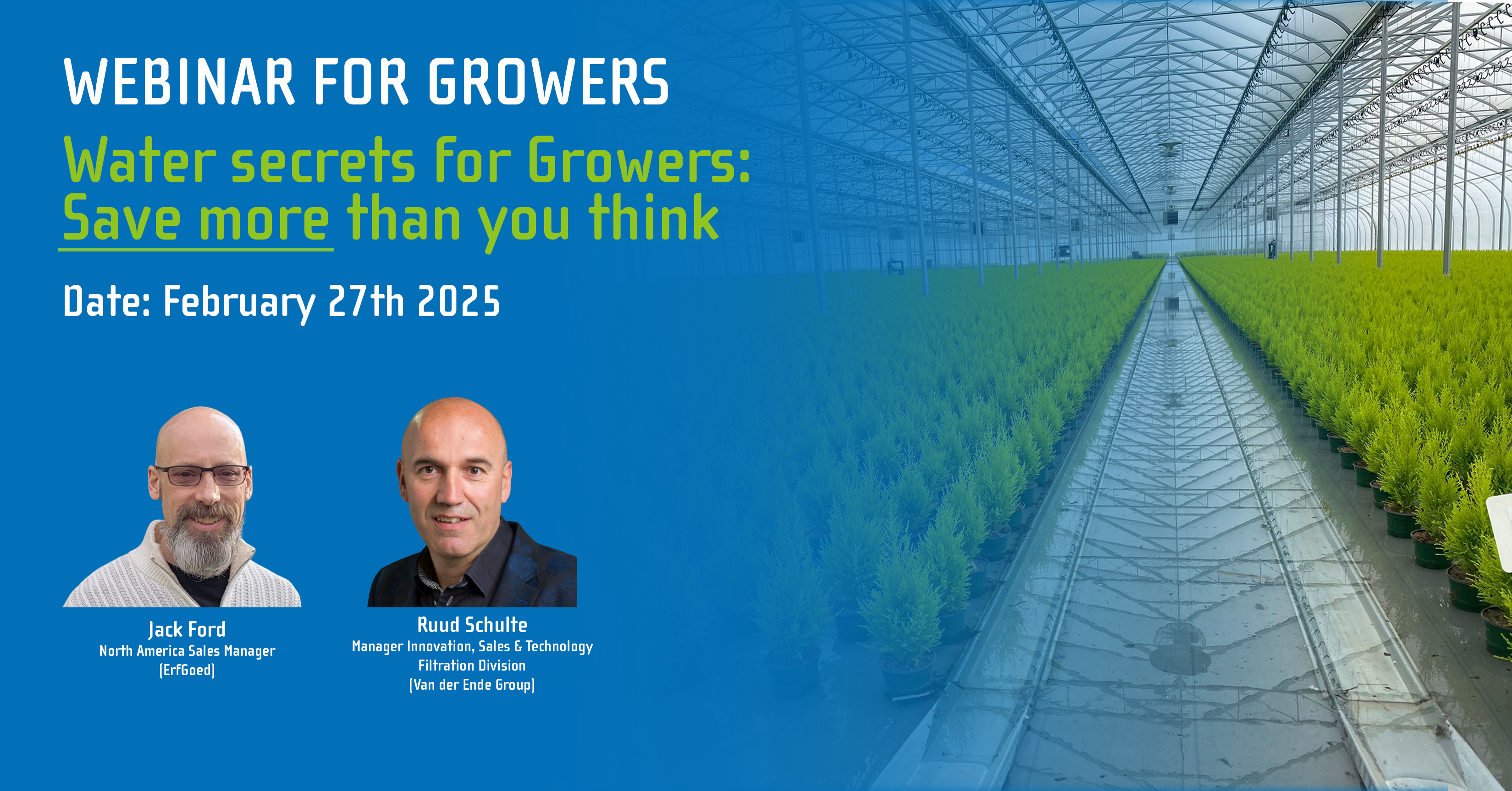 Webinar: Water secrets for Growers: Save More than you think